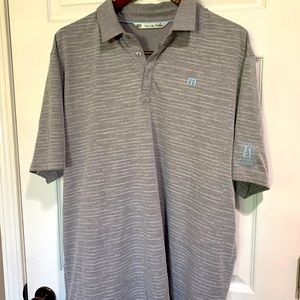 Travis Matthews Gray Polo Top